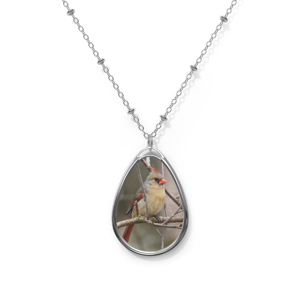 Norther Cardinal Female - Necklace