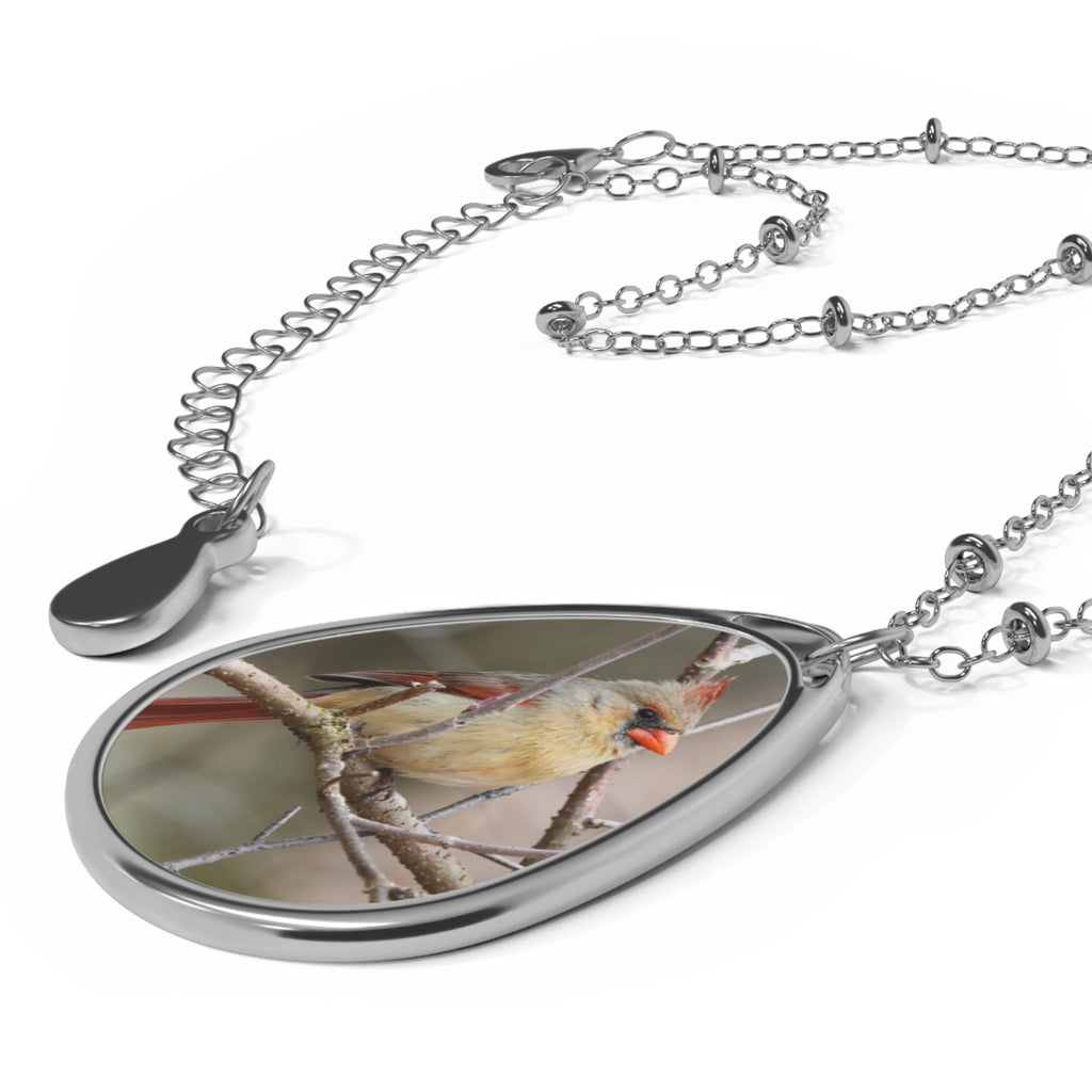 Norther Cardinal Female - Necklace