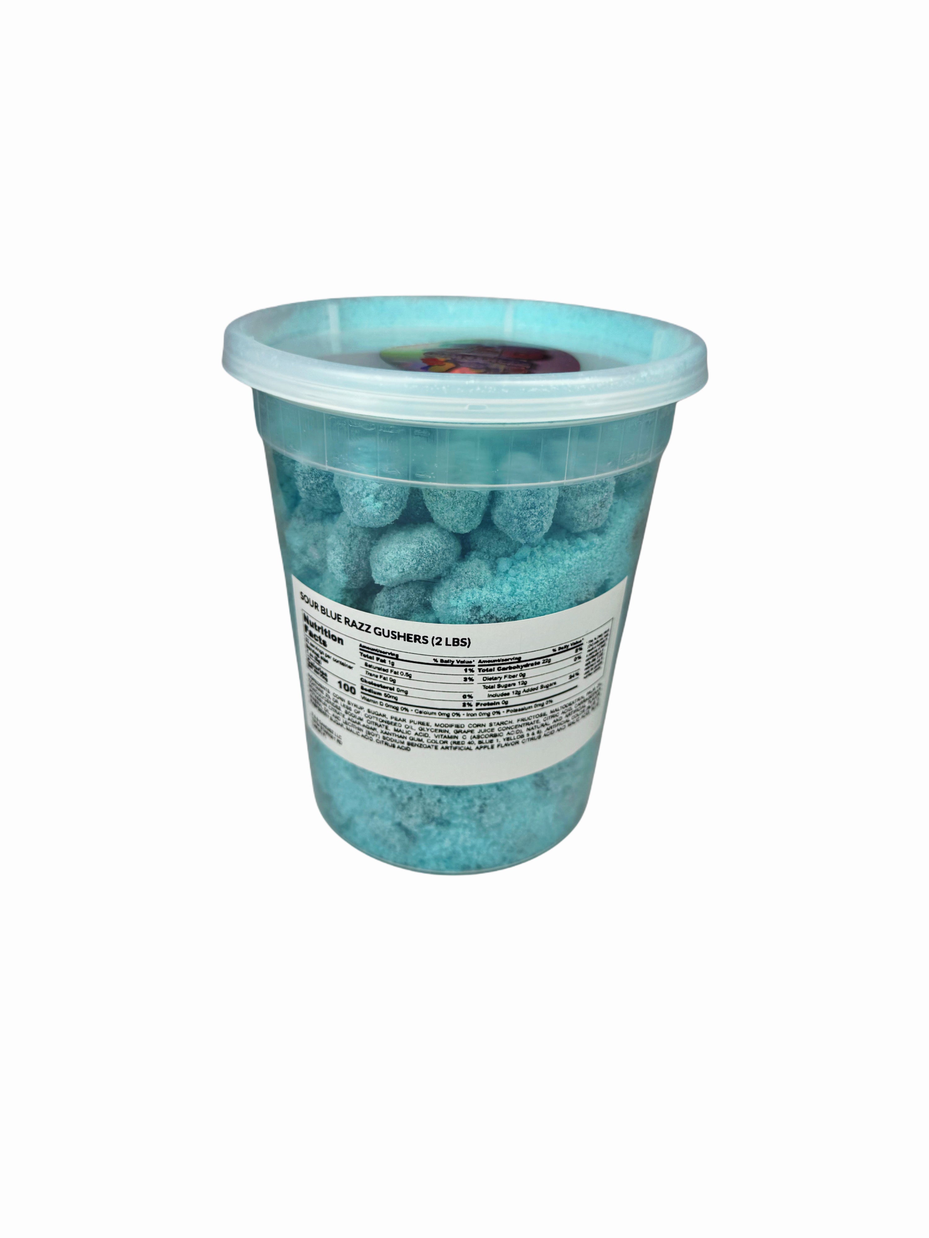 BLUE RAZZ GUSHERZ (SOUR OR SWEET)